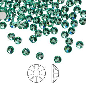 Flat back 144pk Caribbean Sea foil back, Preciosa MAXIMA Czech crystal hotfix rhinestone 3.8-4mm chaton rose round SS16