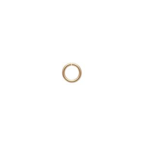 Jump ring 1pkg20 14Kt gold-filled, 6mm round, 19 gauge / 4.3mm inside diameter