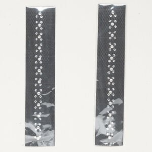Iron-on transfer 1pkg2 crystal clear, Crystal Passions&reg; SS13 round / 2mm, 5 inch