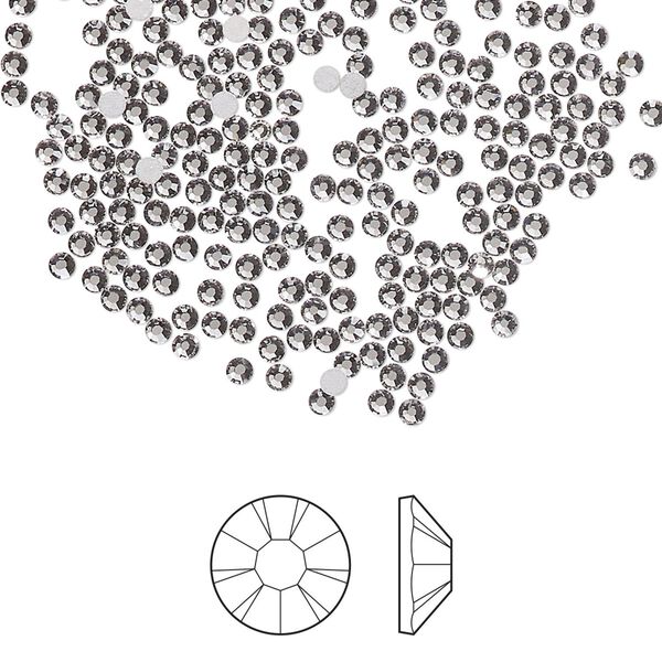 Flat back 1pkg1440, lilac ash foil back Preciosa MAXIMA Czech crystal rhinestone 1.7-1.9mm chaton rose round SS5 image number 0