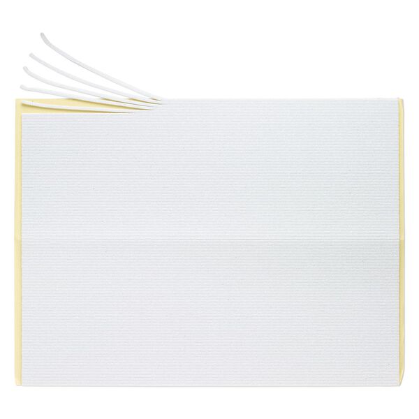 Adhesive strip, Art Edge&trade;, EVA foam, white glitter, 2mm. Sold per 10-inch sheet. image number 0