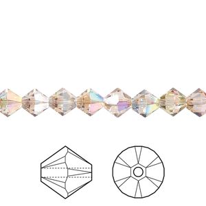 Bead 144pk crystal purple haze, Crystal Passions&reg; 6mm bicone 5328