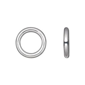 Jump ring 1pkg1 sterling silver, 16mm soldered closed round, 11 gauge / 11.1mm inside diameter