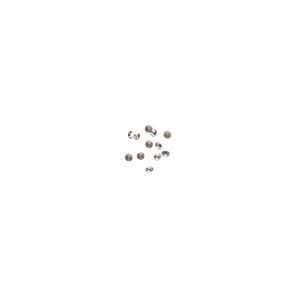 Chaton 1pkg12 crystal silver shade foil back, Crystal FIRE&reg; rhinestone 1.10-1.20mm round PP4
