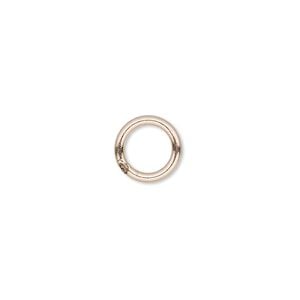 Jump ring 1pkg20 14Kt rose gold-filled, 5mm soldered closed round, 20 gauge / 3.4mm inside diameter