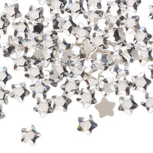 Flat back 360pk crystal foil back, Swarovski&reg; 6mm star flower 2754