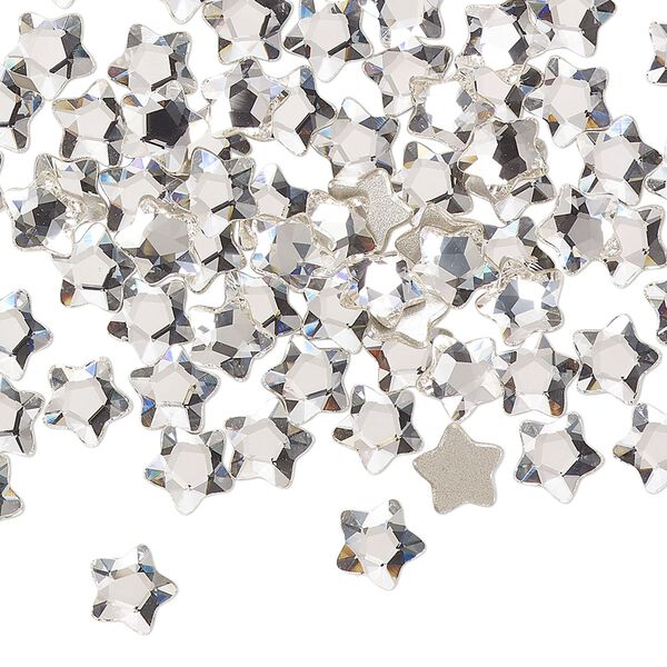Flat back 360pk crystal foil back, Swarovski&reg; 6mm star flower 2754 image number 0