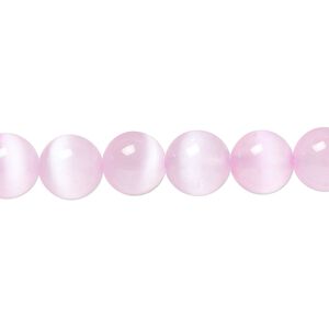 Selenite 1pkg1, round bead 15.5-16 inch 8mm