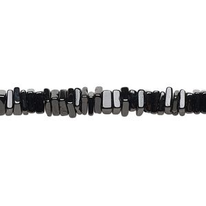 Black spinel 1pkg1, hand-cut square rondelle bead natural 8 inch 4x1mm-6x2mm