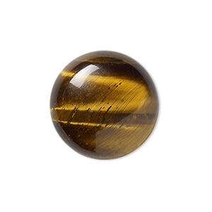 Tigereye 1pkg2, calibrated round cab natural 18mm