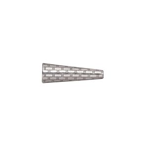 Cone, JBB Findings, antiqued sterling silver, 18.5x6mm woven texture, fits 6-8mm beads. Sold individually.
