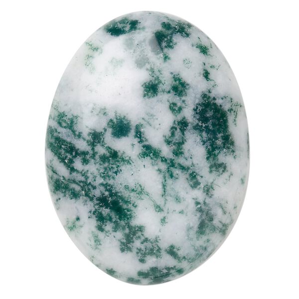 Tree agate 1pkg1, calibrated oval cab natural 40x30mm image number 0