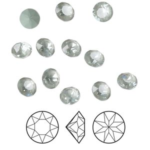 Chaton 12pk crystal agave ignite LacquerPRO, Crystal Passions&reg; 6.14-6.32mm round SS29 1088