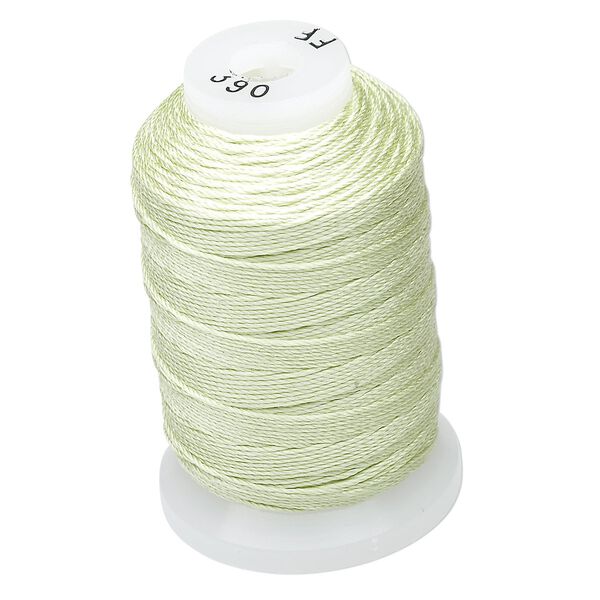 Thread, Purely Silk&trade;, light green, size FF. Sold per 115-yard spool. image number 0