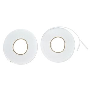 Adhesive strip, Art Edge&trade;, EVA foam, white, 5mm. Sold per pkg of (2) 30-foot roll.