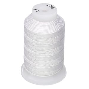 Thread, Purely Silk&trade;, white, size FF. Sold per 115-yard spool.