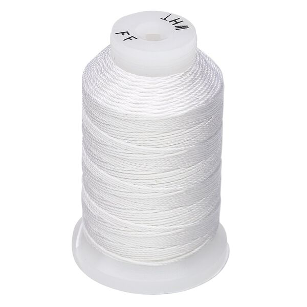 Thread, Purely Silk&trade;, white, size FF. Sold per 115-yard spool. image number 0