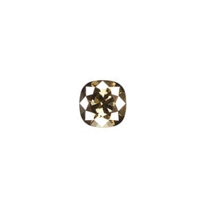 Fancy stone 1pkg2 crystal bronze foil back, Crystal Passions&reg; 10mm cushion 4470