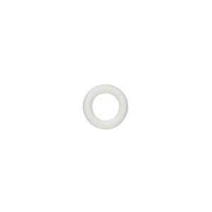 Component, Oh! Ring&trade;, silicone, antique white, 10mm round with 6mm hole. Sold per pkg of 300.