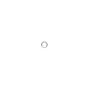 Jump ring 1pkg50 stainless steel, 6mm round / diamond wire, 20 gauge / 4.3mm inside diameter