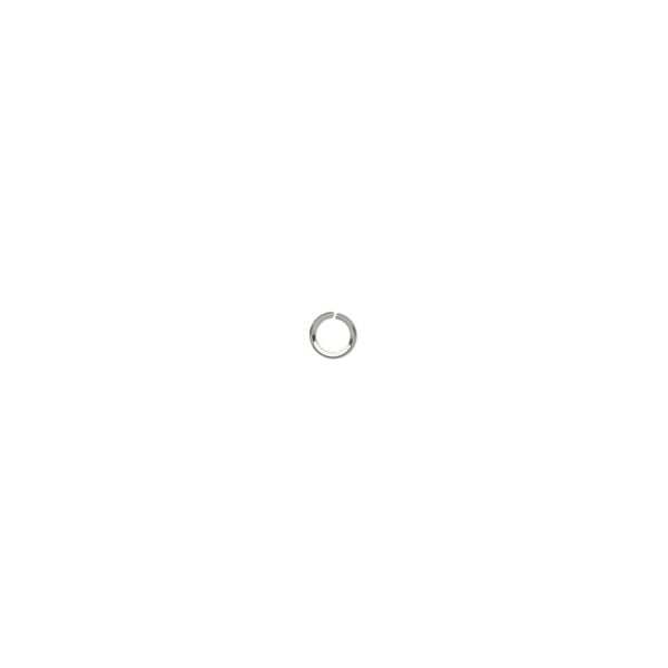 Jump ring 1pkg50 stainless steel, 6mm round / diamond wire, 20 gauge / 4.3mm inside diameter image number 0
