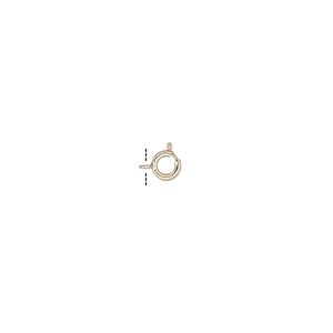 Springring 1pkg1 14Kt gold, 4mm, clasp 1-strand