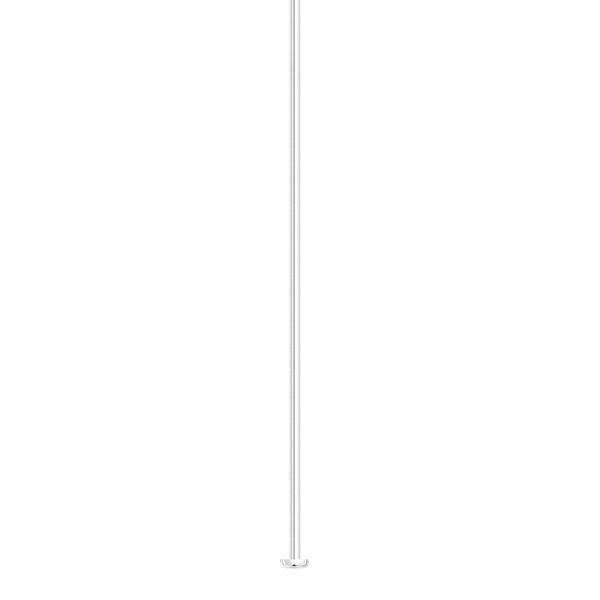 Head pin 1pkg10 sterling silver, 2 inch, 21 gauge image number 0