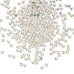 Flat back 1440pk light gold quartz AB foil back, Preciosa MAXIMA Czech crystal rhinestone 1.7-1.9mm chaton rose round SS5