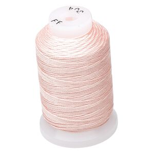 Thread, Purely Silk&trade;, pink, size FF. Sold per 115-yard spool.