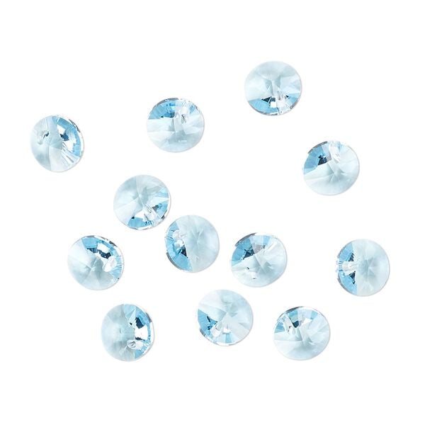 Drop 720pk aquamarine, Swarovski&reg; 6mm pendant mini disk 6428 image number 1