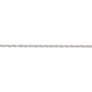 Chain 1pkg1 sterling silver rope, 1mm triple, Gossamer&trade; 50 foot unfinished