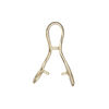 Bail, JBB Findings, ice-pick, brass, 26x7mm double curve, 8.5mm grip length. Sold individually. image number 1