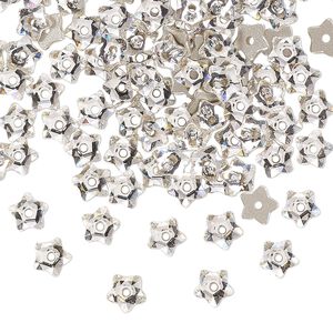 Bead 720pk crystal foil back, Swarovski&reg; 5mm star flower 3754