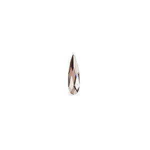 Flat back 30pk blush rose foil back, Crystal Passions&reg; 10x2.8mm raindrop 2304