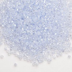 Seed bead, Delica&reg;, glass, pkg/250g, #11 round, opaque inside dyed color luster sky blue (DB-0257).