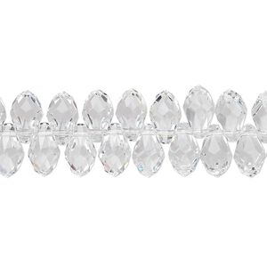 Briolette 288pk crystal, Swarovski&reg; 9x5mm pendant drop 6007