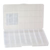 Organizer box, The Beadery&reg;, 1pkg1, plastic, clear, 13-1/4 x 8-1/2 x 1-1/3 inches with 32 fixed compartments (2176). image number 2