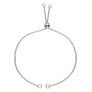 Chain 1pkg1 cable, 1.5mm bracelet component, stainless steel 10.25 inch