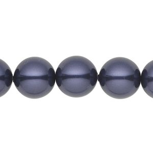 Pearl 10pk dark purple, Crystal Passions&reg; 12mm round 5811