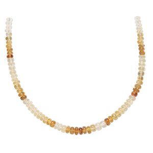 Citrine 1pkg1, hand-cut rondelle bead 8 inch graduated 4x2mm-5.5x3mm