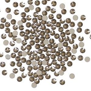 Flat back 1pkg144 crystal bronze foil back, Crystal Passions&reg; 2.5-2.7mm rose round SS9 2058