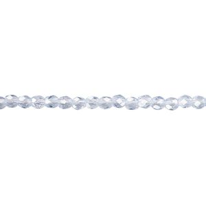 Czech fire-polished glass 1pkg1200, faceted round bead, 3mm