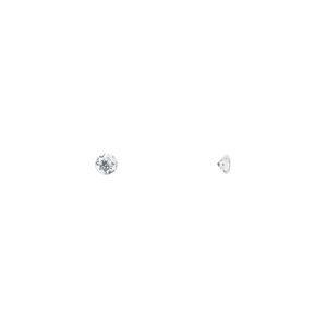 Gem, cubic zirconia, spinel white, 2.5mm faceted round, Mohs hardness 8-1/2. Sold per pkg of 10.