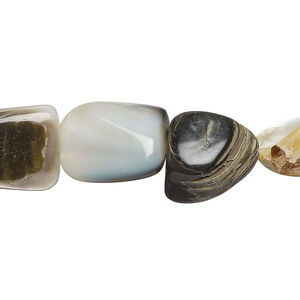 Gold lip / black lip / mother-of-pearl shell 1pkg1, nugget bead 15 inch large to extra-large