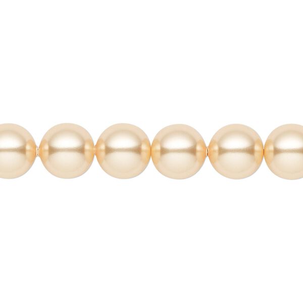 Pearl 250pk gold, Swarovski&reg; 8mm round 5810 image number 0