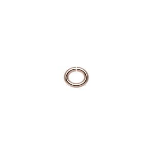 Jump ring 1pkg100 copper, 7x6mm oval, 16 gauge / 4.6x3.6mm inside diameter / clear-coated