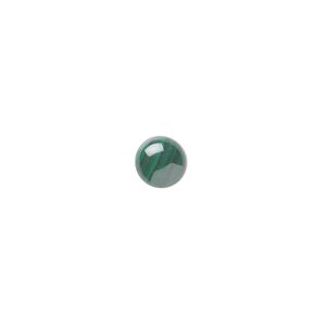 Malachite 1pkg10, calibrated round cab natural 6mm