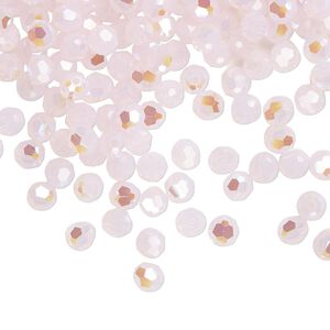 Bead 720pk rose water opal shimmer, Swarovski&reg; 4mm round 5000