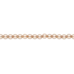 Pearl 1000pk rose gold, Swarovski&reg; 3mm round 5810