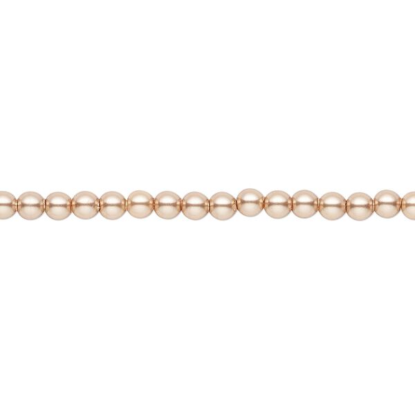 Pearl 1000pk rose gold, Swarovski&reg; 3mm round 5810 image number 0